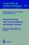 Theorem Proving with Analytic Tableaux and Related Methods