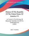 History Of The Republic Of The United States Of America V1