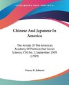 Chinese And Japanese In America