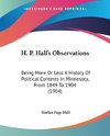 H. P. Hall's Observations