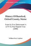 History Of Rumford, Oxford County, Maine