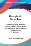 Homophonic Vocabulary