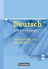 Vorbereitungsmaterialien für VERA - Deutsch. 8. Schuljahr. Mittlere Anforderungen B. Arbeitsheft mit Lösungen und Hör-CD