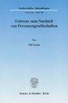 Untreue zum Nachteil von Personengesellschaften