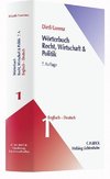 Wörterbuch für Recht, Wirtschaft und Politik  Teil I: Englisch-Deutsch