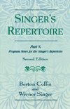 The Singer's Repertoire, Part V