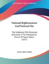 National Righteousness And National Sin