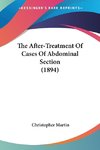 The After-Treatment Of Cases Of Abdominal Section (1894)