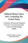 Political History Since 1815, Excluding The United States