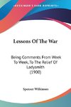 Lessons Of The War