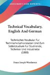 Technical Vocabulary, English And German