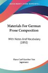 Materials For German Prose Composition