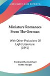 Miniature Romances From The German