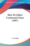 How To Collect Continental China (1907)