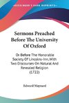 Sermons Preached Before The University Of Oxford