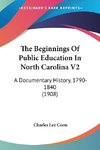 The Beginnings Of Public Education In North Carolina V2