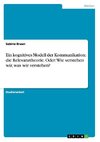 Ein kognitives Modell der Kommunikation: die Relevanztheorie. Oder: Wie verstehen wir, was wir verstehen?