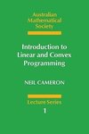 Introduction to Linear and Convex Programming