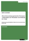 «Dem Grenzenlosen grenzenlos Vertrauen» - Aufkommen der Ökonomie und Rückzug der Natur