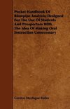 Pocket Handbook Of Blowpipe Analysis; Designed For The Use Of Students And Prospectors With The Idea Of Making Oral Instruction Unnecessary