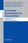 Uncertainty Reasoning for the Semantic Web 1