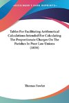 Tables For Facilitating Arithmetical Calculations Intended For Calculating The Proportionate Charges On The Parishes In Poor Law Unions (1838)