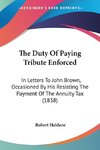 The Duty Of Paying Tribute Enforced