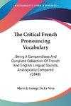 The Critical French Pronouncing Vocabulary