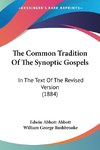 The Common Tradition Of The Synoptic Gospels