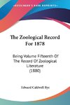 The Zoological Record For 1878