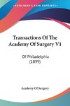 Transactions Of The Academy Of Surgery V1