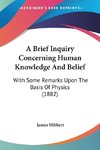 A Brief Inquiry Concerning Human Knowledge And Belief