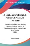 A Dictionary Of English Names Of Plants, In Two Parts