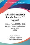 A Family Memoir Of The Macdonalds Of Keppoch