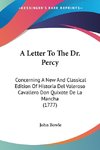 A Letter To The Dr. Percy
