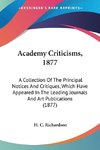 Academy Criticisms, 1877