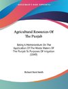 Agricultural Resources Of The Punjab