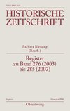 Register zu Band 276 (2003) bis 285 (2007)