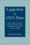 A page from a CEO's Diary