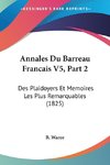 Annales Du Barreau Francais V5, Part 2