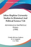 Johns Hopkins University Studies In Historical And Political Science V26