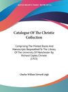 Catalogue Of The Christie Collection