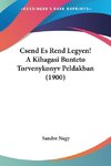 Csend Es Rend Legyen! A Kihagasi Bunteto Torvenykonyv Peldakban (1900)