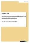 Bestimmungsgründe für Direktinvestitionen in Transformationsländern