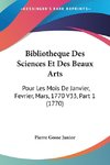 Bibliotheque Des Sciences Et Des Beaux Arts