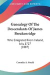 Genealogy Of The Descendants Of James Breakenridge