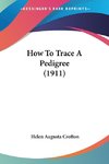 How To Trace A Pedigree (1911)