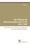 Die Haftung des Abschlussprüfers nach § 275 Abs.2 HGB