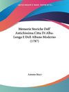 Memorie Storiche Dell' Antichissima Citta Di Alba-Longa E Dell Albano Moderno (1787)