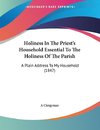 Holiness In The Priest's Household Essential To The Holiness Of The Parish